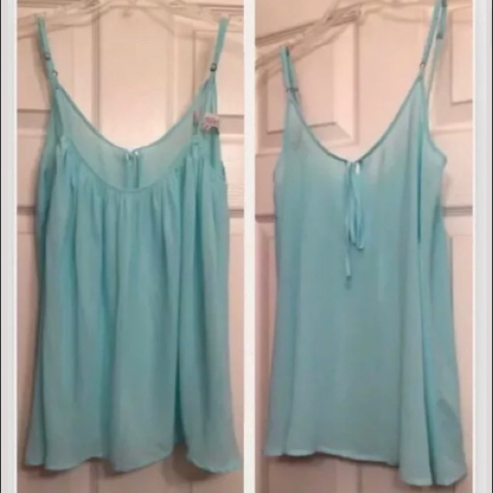 NEW ISABEL LU CAMISOLE SEMI SHEER LAYERING CAMI